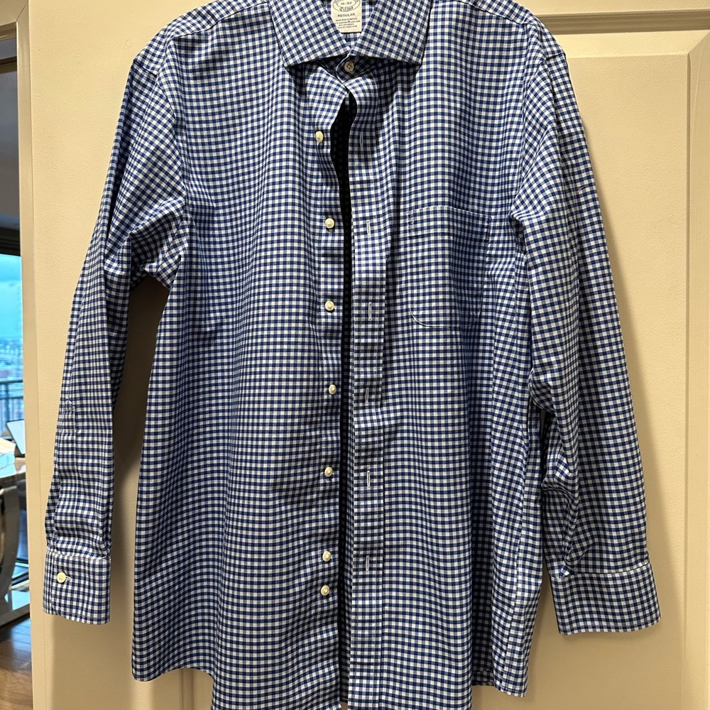 11 Shirts of varying color patterns - 11 Pack Brooks Brothers dress shirts.